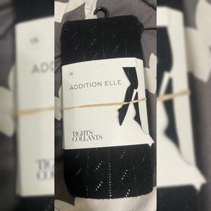 Additional-elle/Penningtons Patterned Tights Black Plus Size 1x New